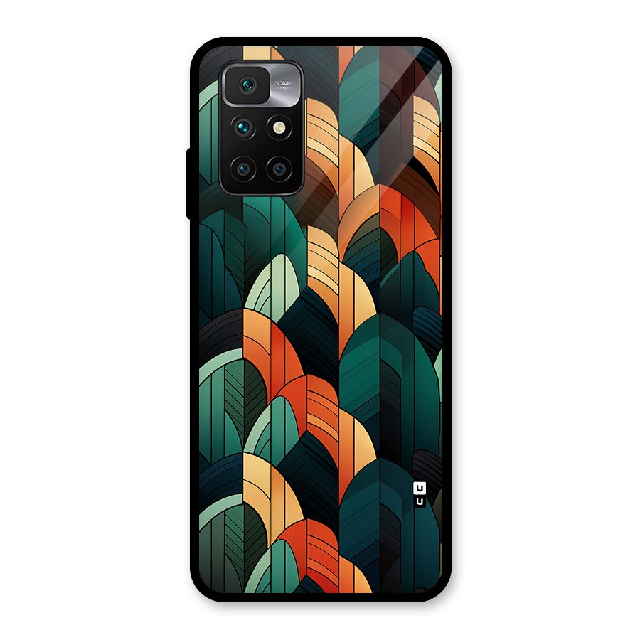 Abstract Seamless Pattern Glass Back Case for Redmi 10 Prime