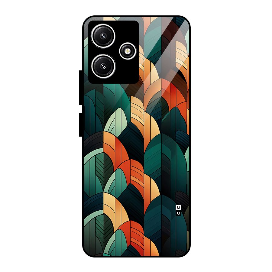 Abstract Seamless Pattern Glass Back Case for Redmi 12 5G