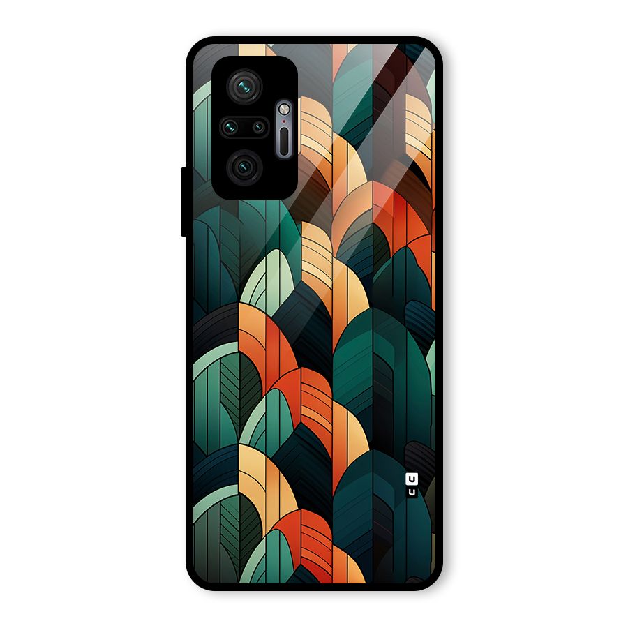 Abstract Seamless Pattern Glass Back Case for Redmi Note 10 Pro