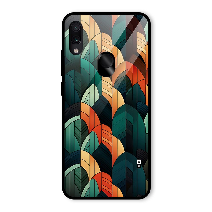 Abstract Seamless Pattern Glass Back Case for Redmi Note 7 Pro