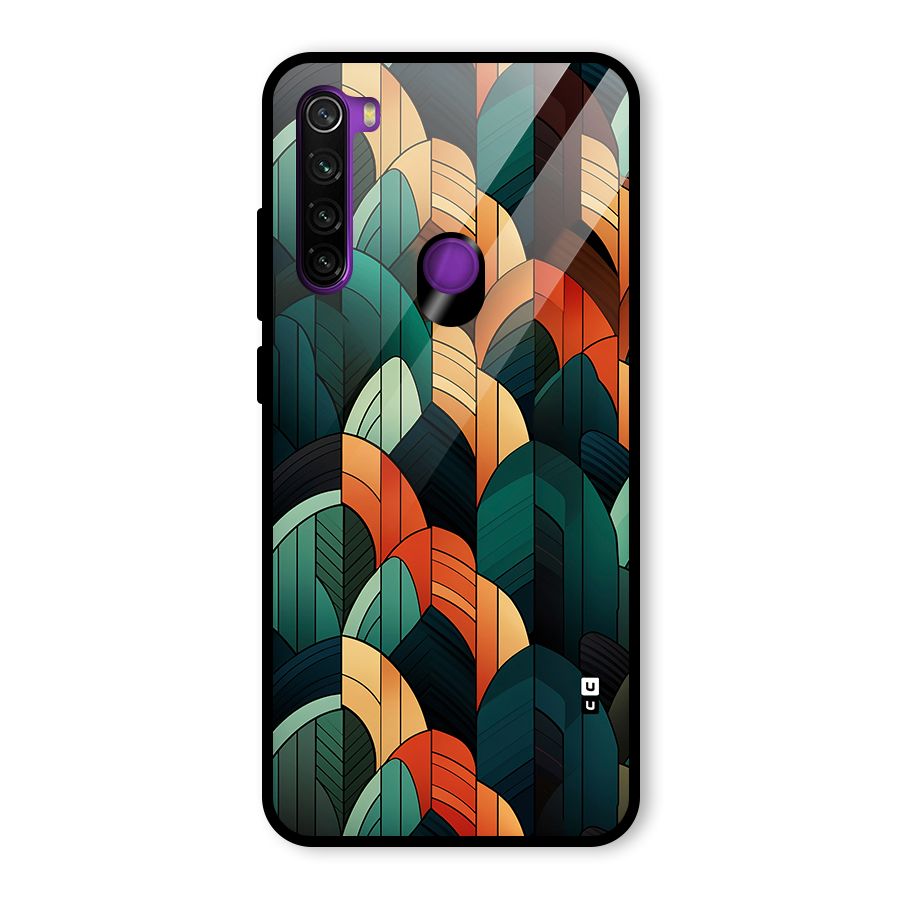 Abstract Seamless Pattern Glass Back Case for Redmi Note 8