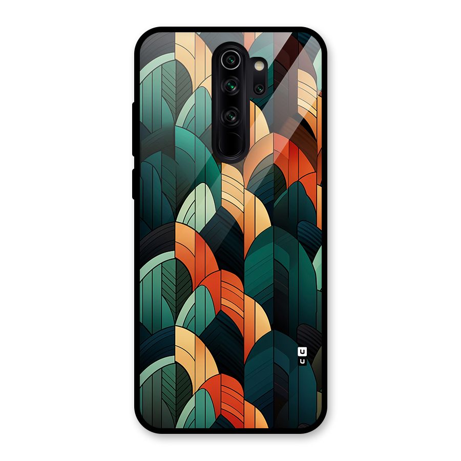 Abstract Seamless Pattern Glass Back Case for Redmi Note 8 Pro