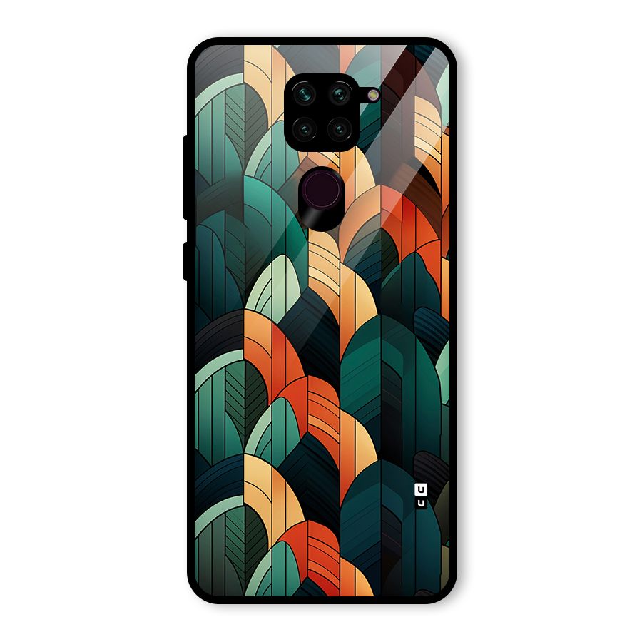Abstract Seamless Pattern Glass Back Case for Redmi Note 9
