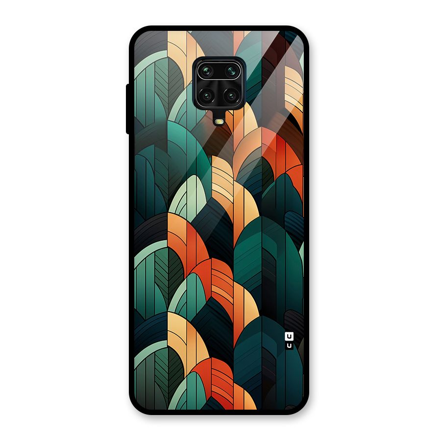 Abstract Seamless Pattern Glass Back Case for Redmi Note 9 Pro