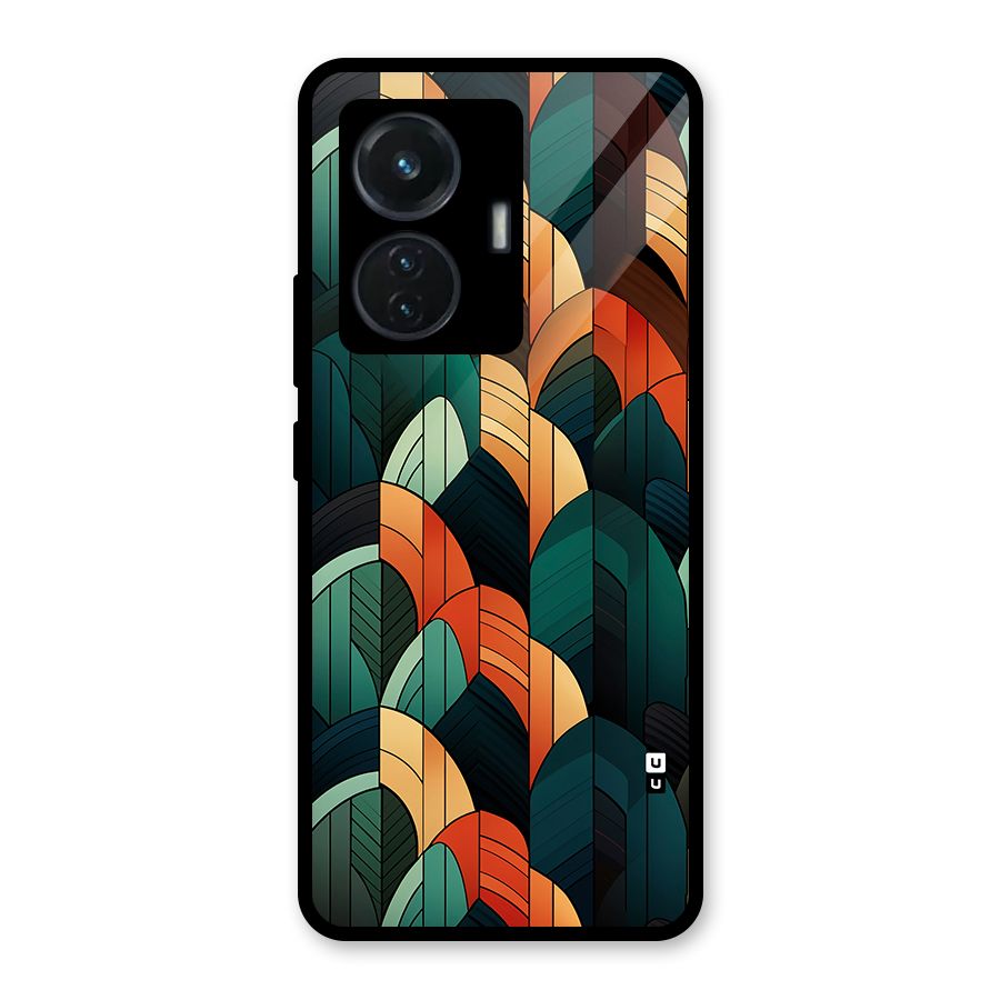 Abstract Seamless Pattern Glass Back Case for Vivo T1 44W