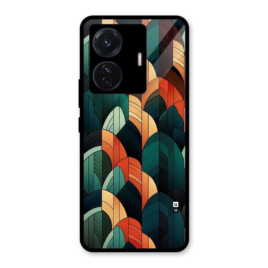 Abstract Seamless Pattern Glass Back Case for Vivo T1 Pro