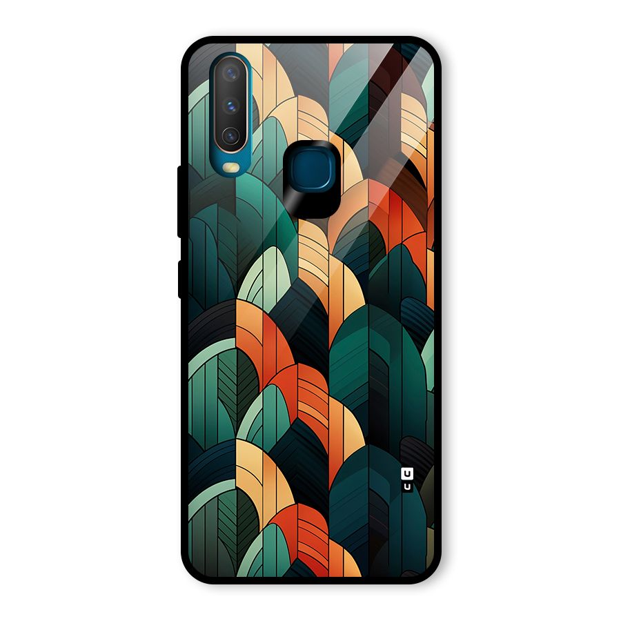 Abstract Seamless Pattern Glass Back Case for Vivo U10