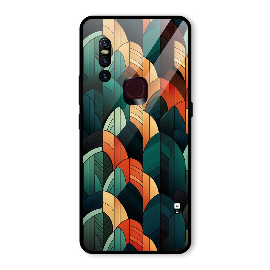 Abstract Seamless Pattern Glass Back Case for Vivo V15