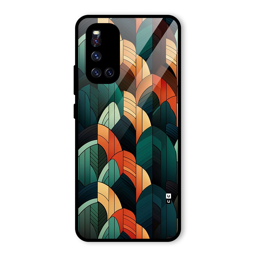Abstract Seamless Pattern Glass Back Case for Vivo V19