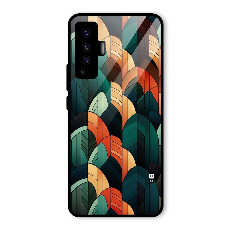 Abstract Seamless Pattern Glass Back Case for Vivo X50
