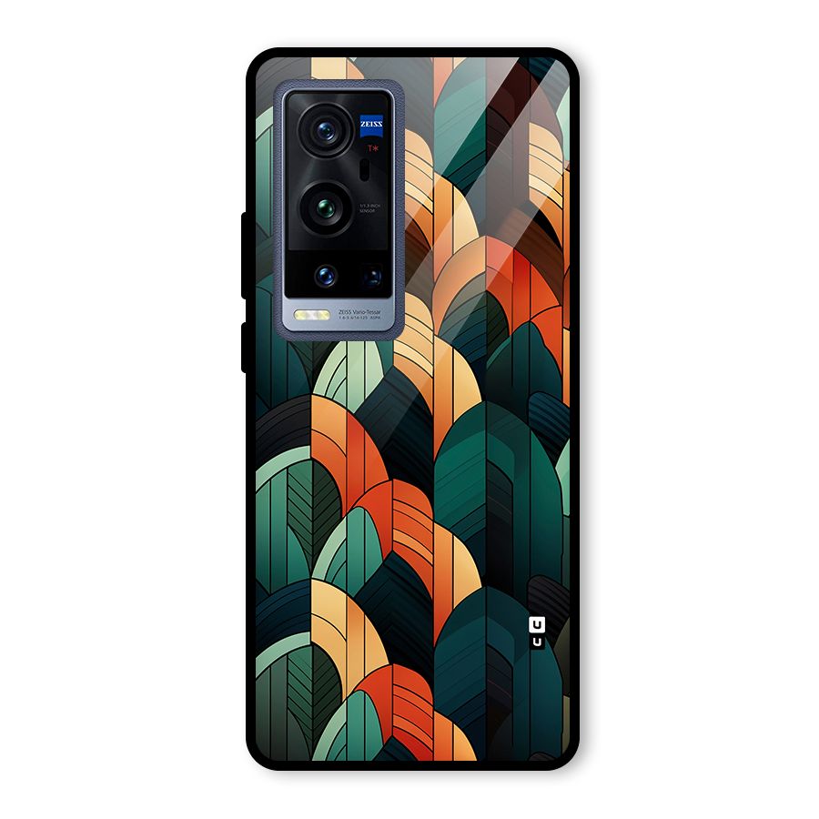 Abstract Seamless Pattern Glass Back Case for Vivo X60 Pro Plus