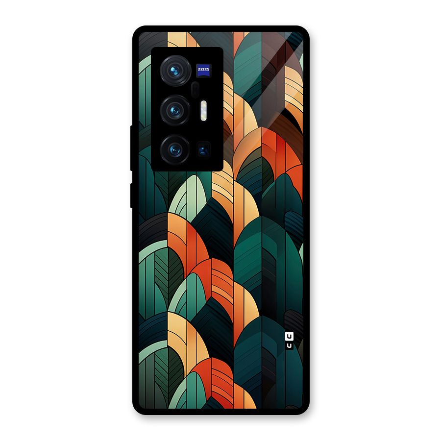 Abstract Seamless Pattern Glass Back Case for Vivo X70 Pro Plus