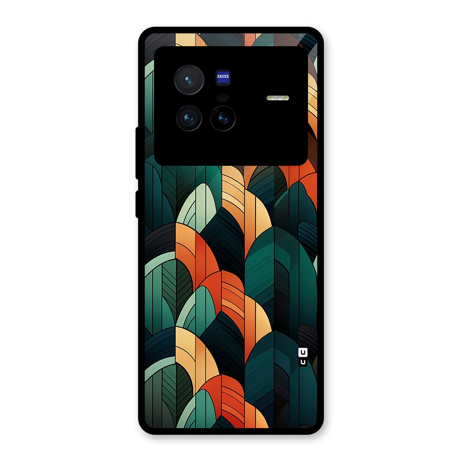 Abstract Seamless Pattern Glass Back Case for Vivo X80