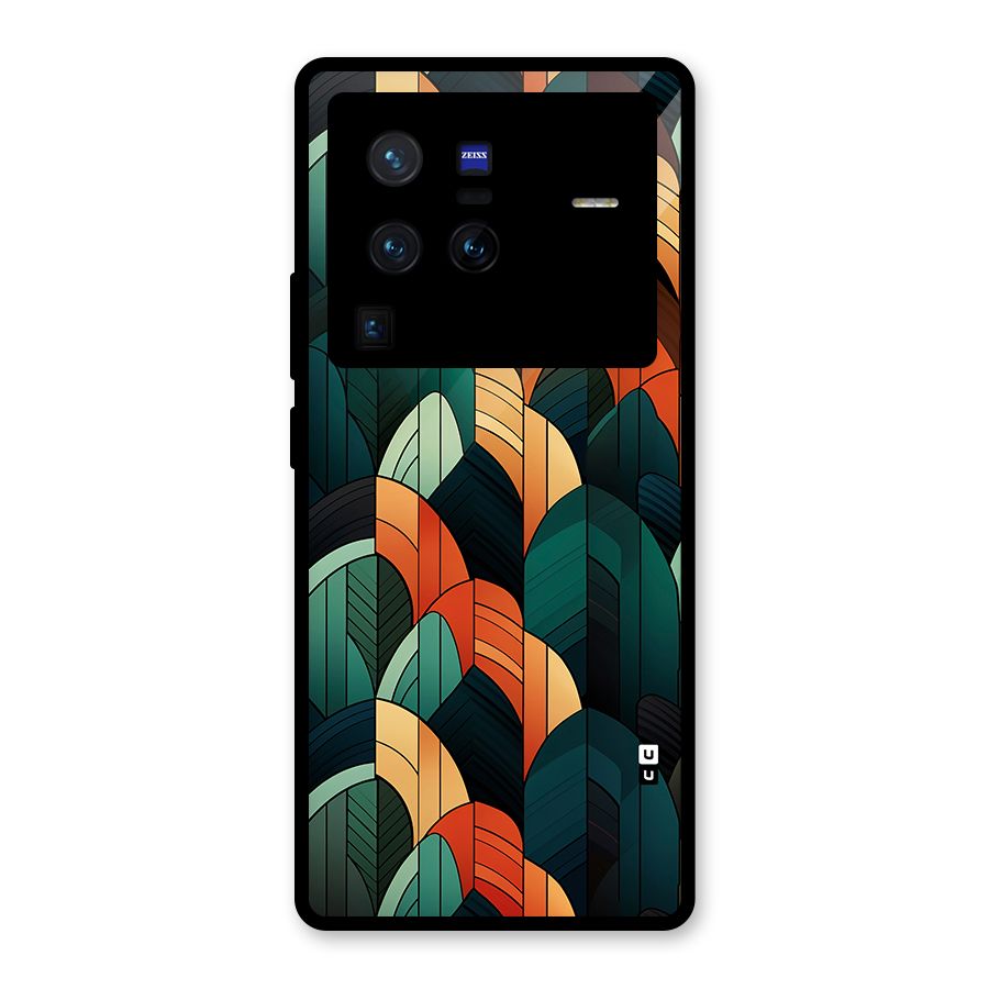 Abstract Seamless Pattern Glass Back Case for Vivo X80 Pro