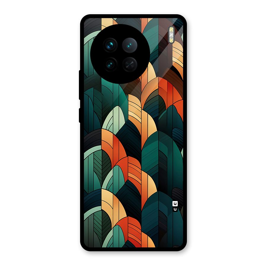 Abstract Seamless Pattern Glass Back Case for Vivo X90