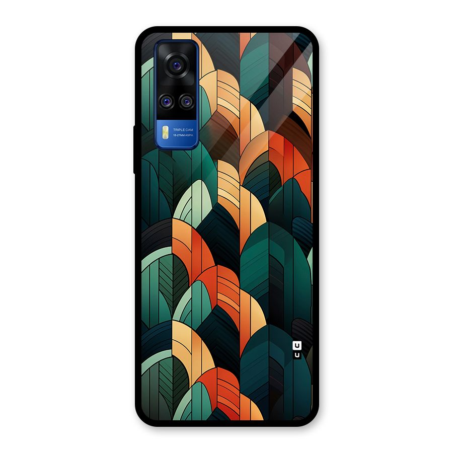 Abstract Seamless Pattern Glass Back Case for Vivo Y31