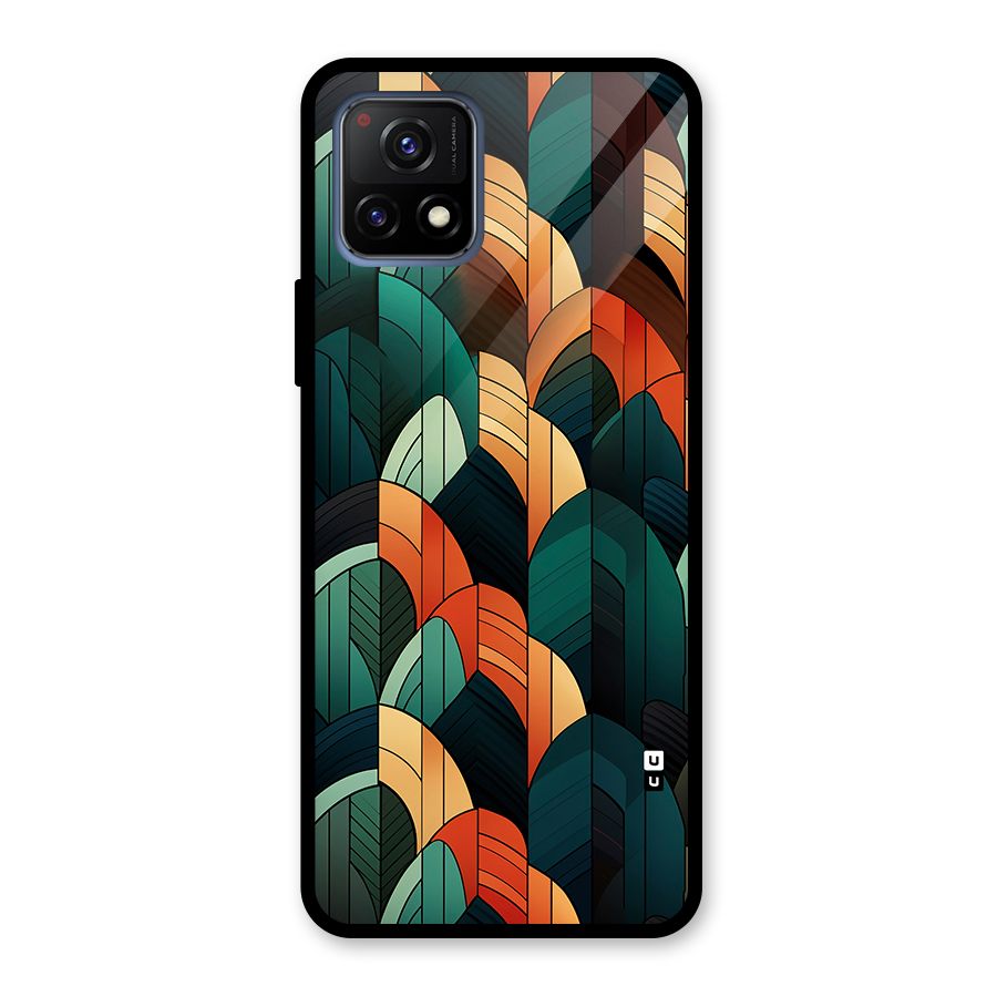 Abstract Seamless Pattern Glass Back Case for Vivo Y72 5G
