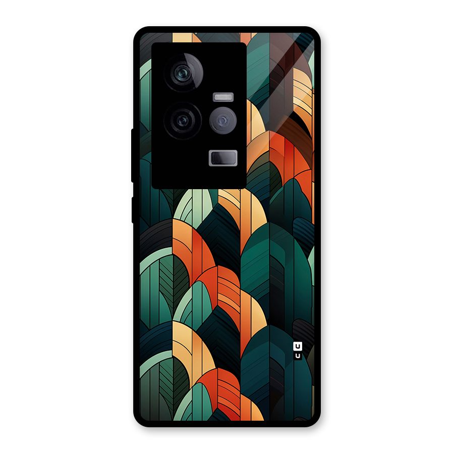 Abstract Seamless Pattern Glass Back Case for Vivo iQOO 11 5G