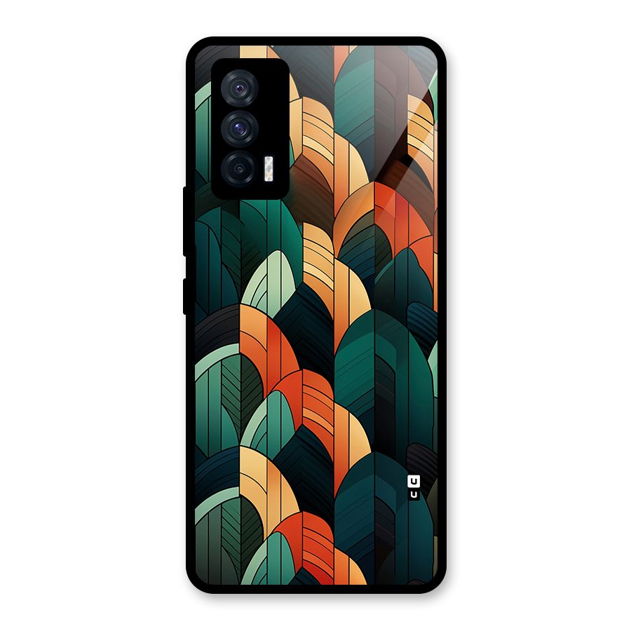 Abstract Seamless Pattern Glass Back Case for Vivo iQOO 7 5G