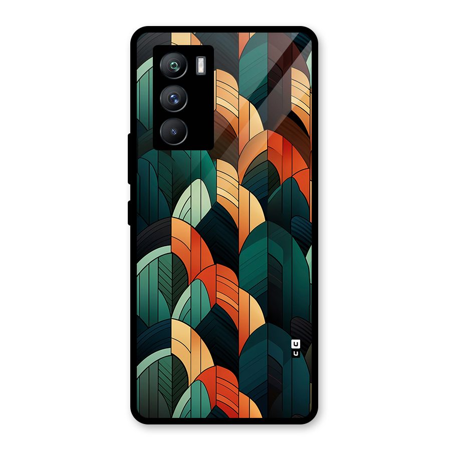 Abstract Seamless Pattern Glass Back Case for Vivo iQOO 9 SE