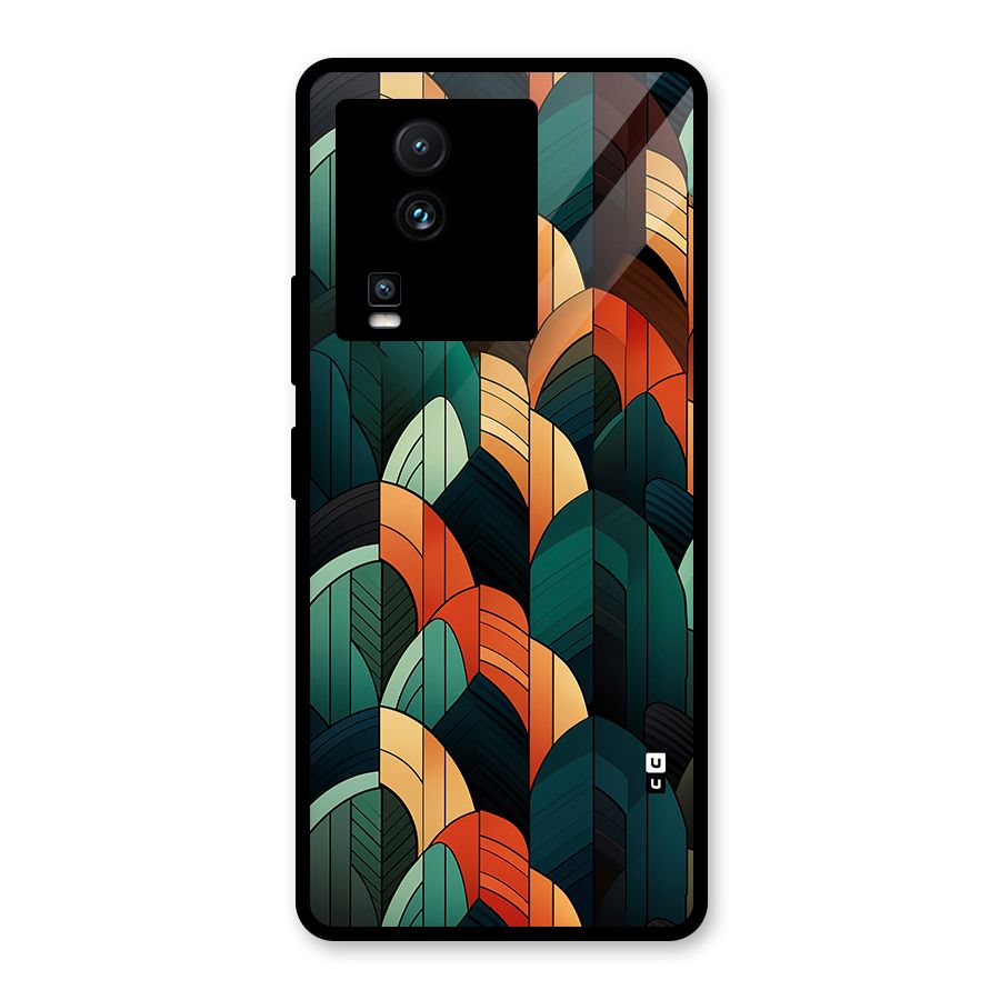 Abstract Seamless Pattern Glass Back Case for Vivo iQOO Neo 7