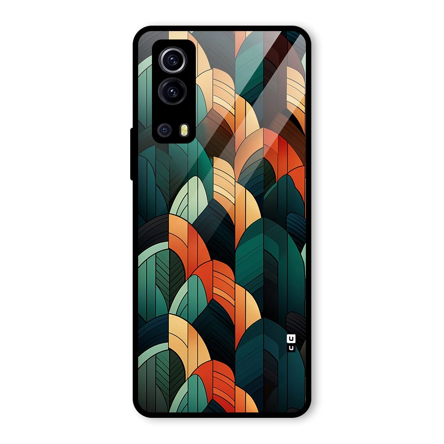 Abstract Seamless Pattern Glass Back Case for Vivo iQOO Z3