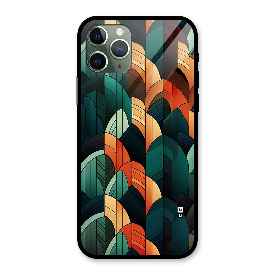 Abstract Seamless Pattern Glass Back Case for iPhone 11 Pro