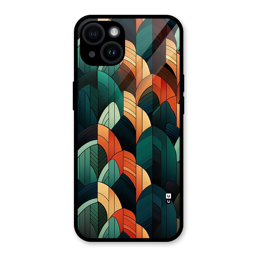 Abstract Seamless Pattern Glass Back Case for iPhone 14