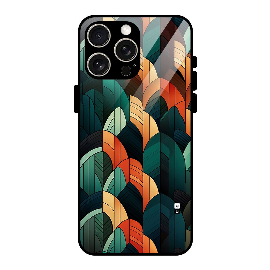 Abstract Seamless Pattern Glass Back Case for iPhone 15 Pro Max