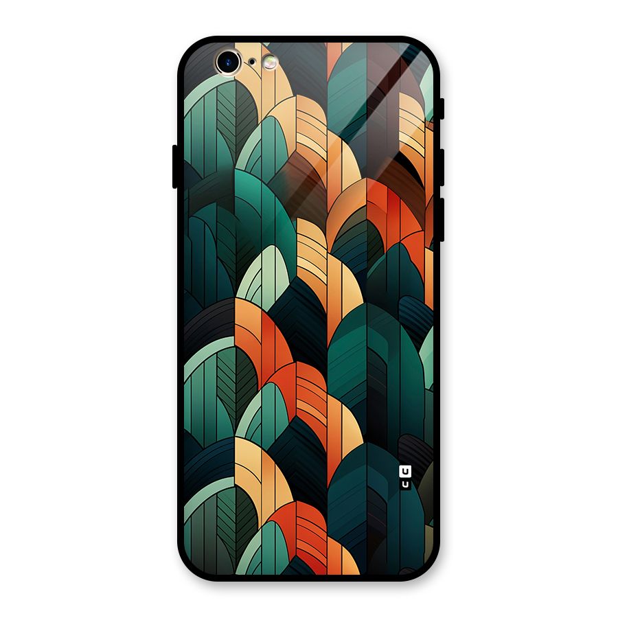Abstract Seamless Pattern Glass Back Case for iPhone 6 6S