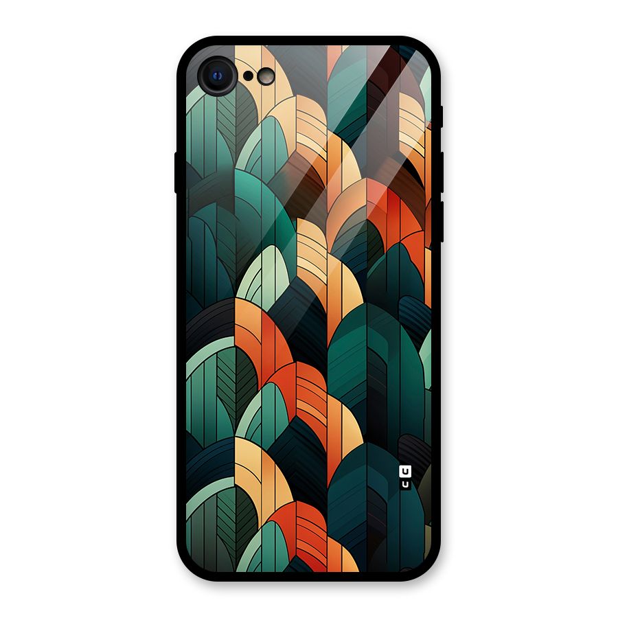 Abstract Seamless Pattern Glass Back Case for iPhone 7