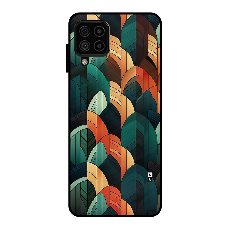 Abstract Seamless Pattern Metal Back Case for Galaxy A22 4G