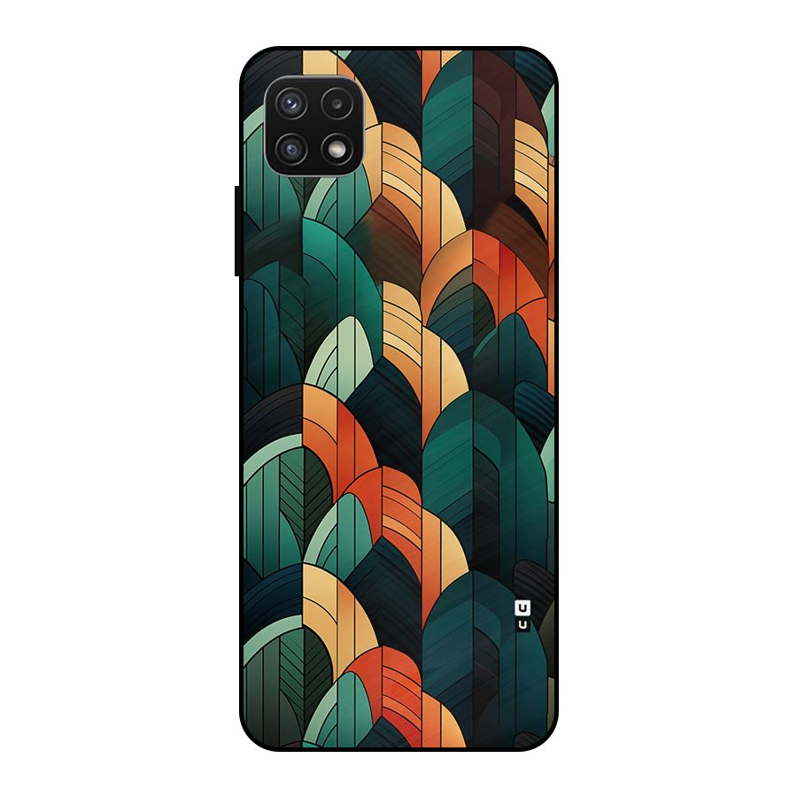 Abstract Seamless Pattern Metal Back Case for Galaxy A22 5G