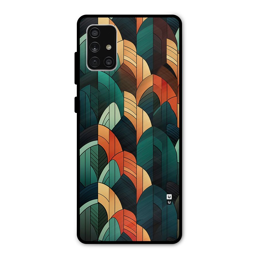 Abstract Seamless Pattern Metal Back Case for Galaxy A71