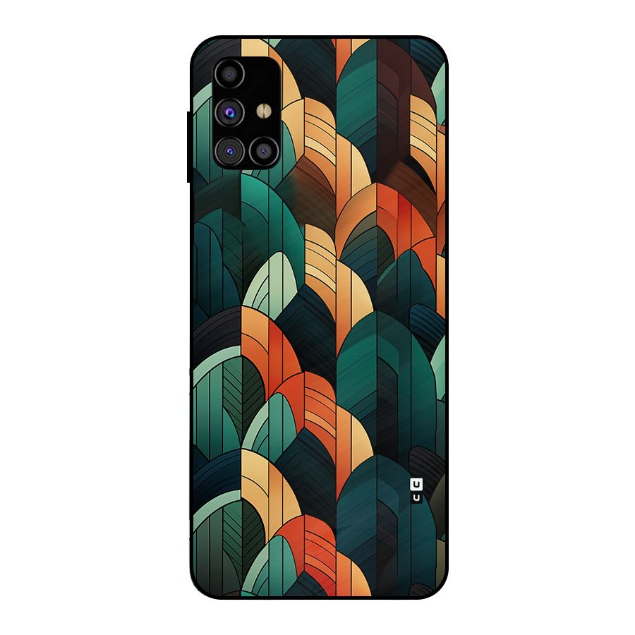 Abstract Seamless Pattern Metal Back Case for Galaxy M31s