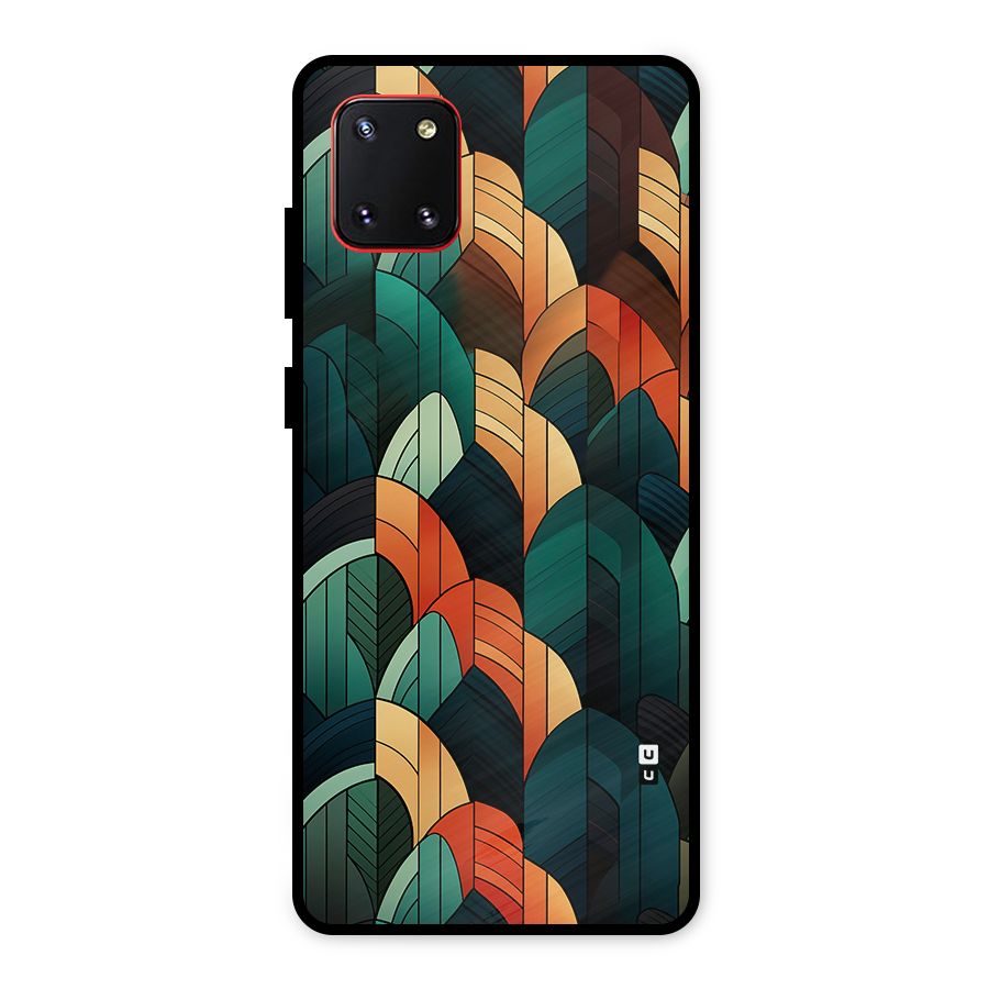 Abstract Seamless Pattern Metal Back Case for Galaxy Note 10 Lite