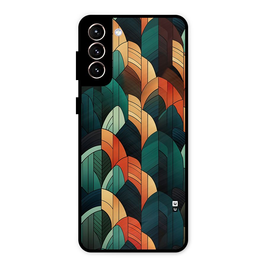 Abstract Seamless Pattern Metal Back Case for Galaxy S21 Plus