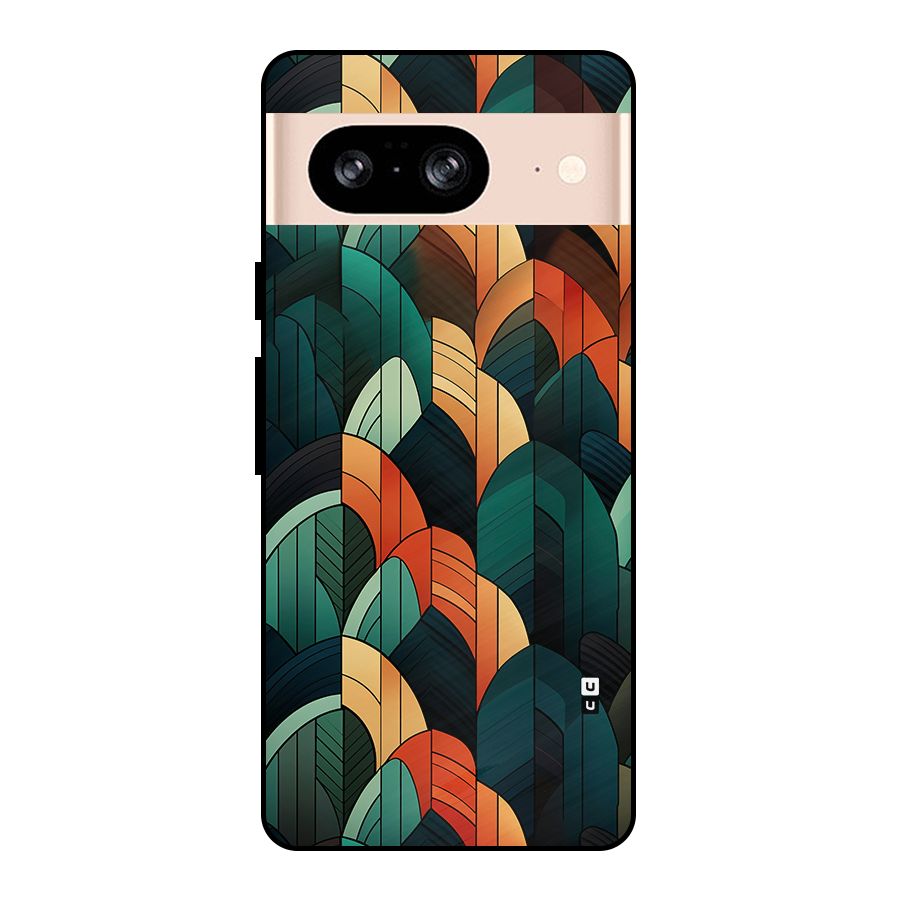 Abstract Seamless Pattern Metal Back Case for Google Pixel 8