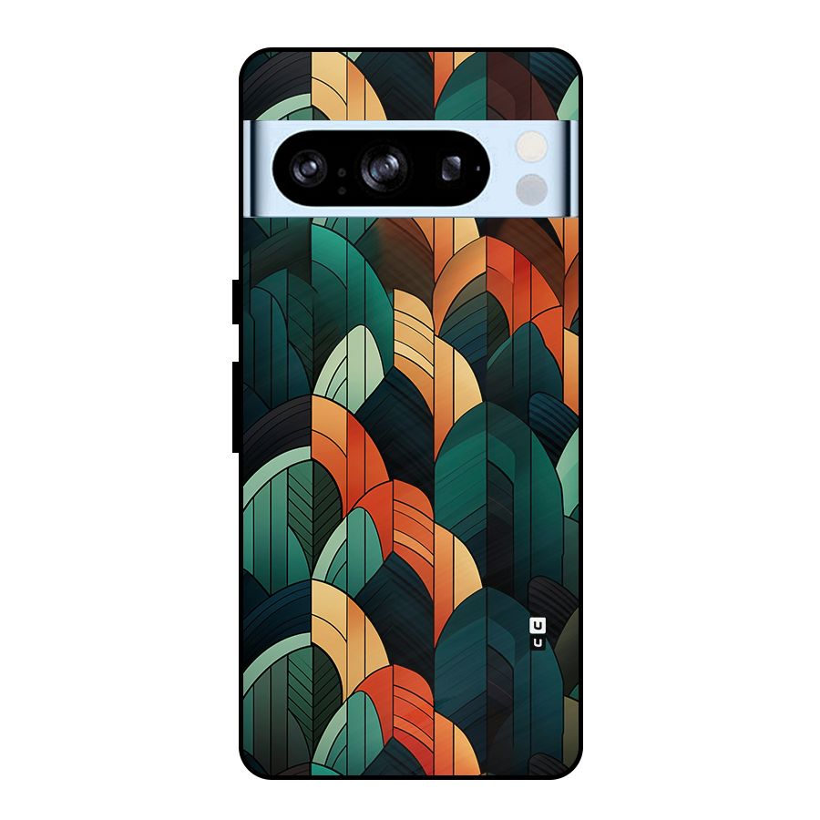 Abstract Seamless Pattern Metal Back Case for Google Pixel 8 Pro