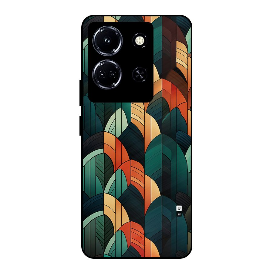 Abstract Seamless Pattern Metal Back Case for Infinix Note 30 5G