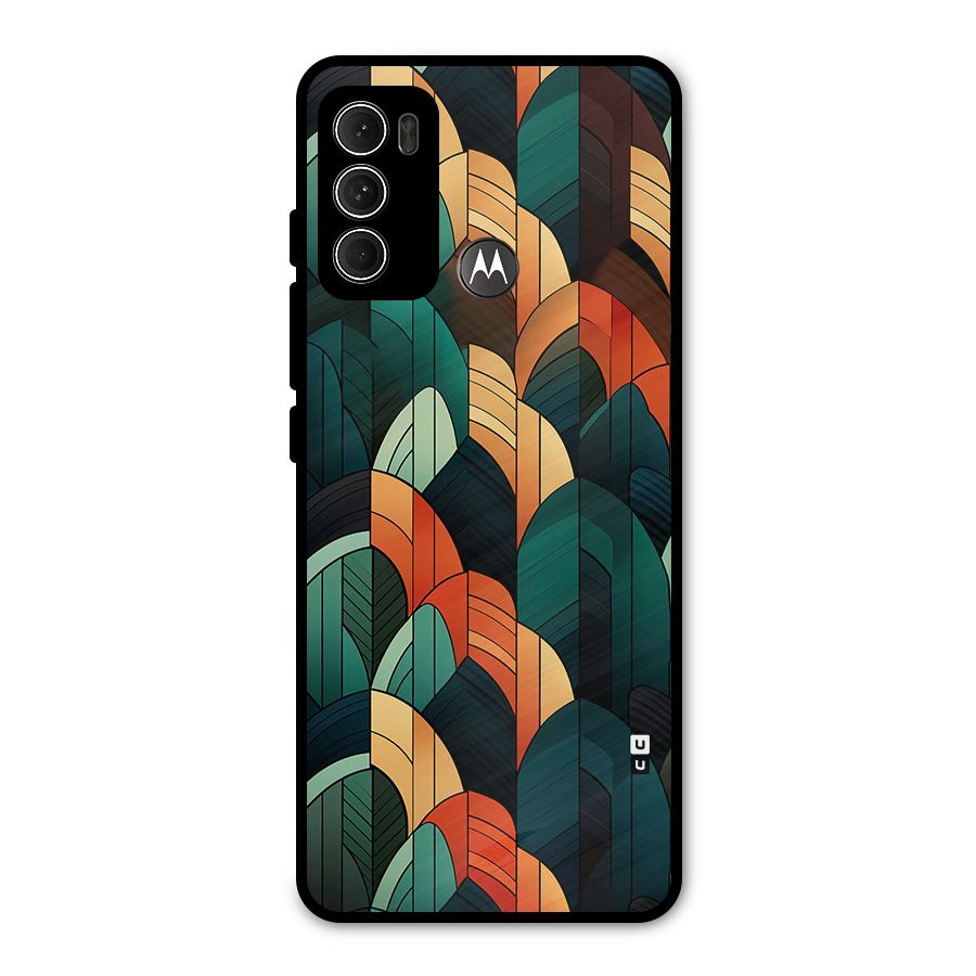 Abstract Seamless Pattern Metal Back Case for Moto G60
