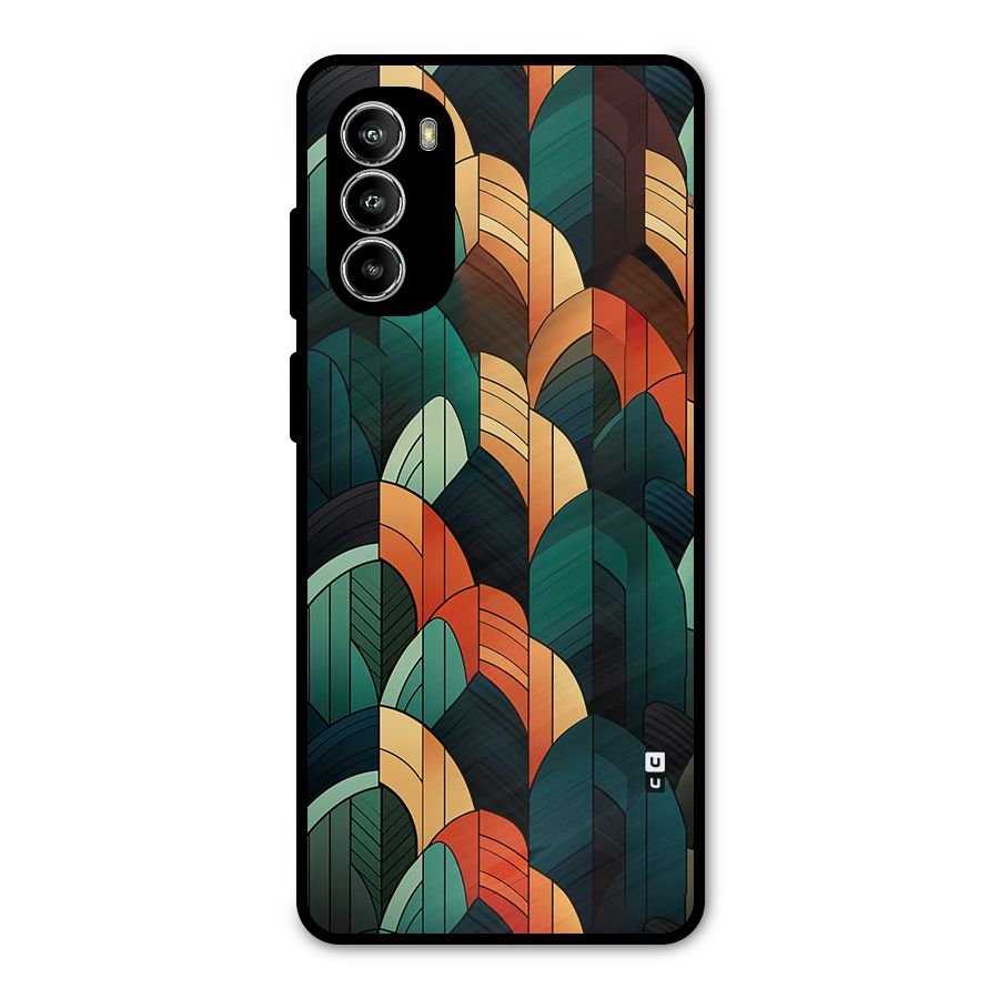 Abstract Seamless Pattern Metal Back Case for Moto G82