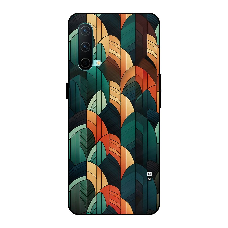 Abstract Seamless Pattern Metal Back Case for OnePlus Nord CE 5G