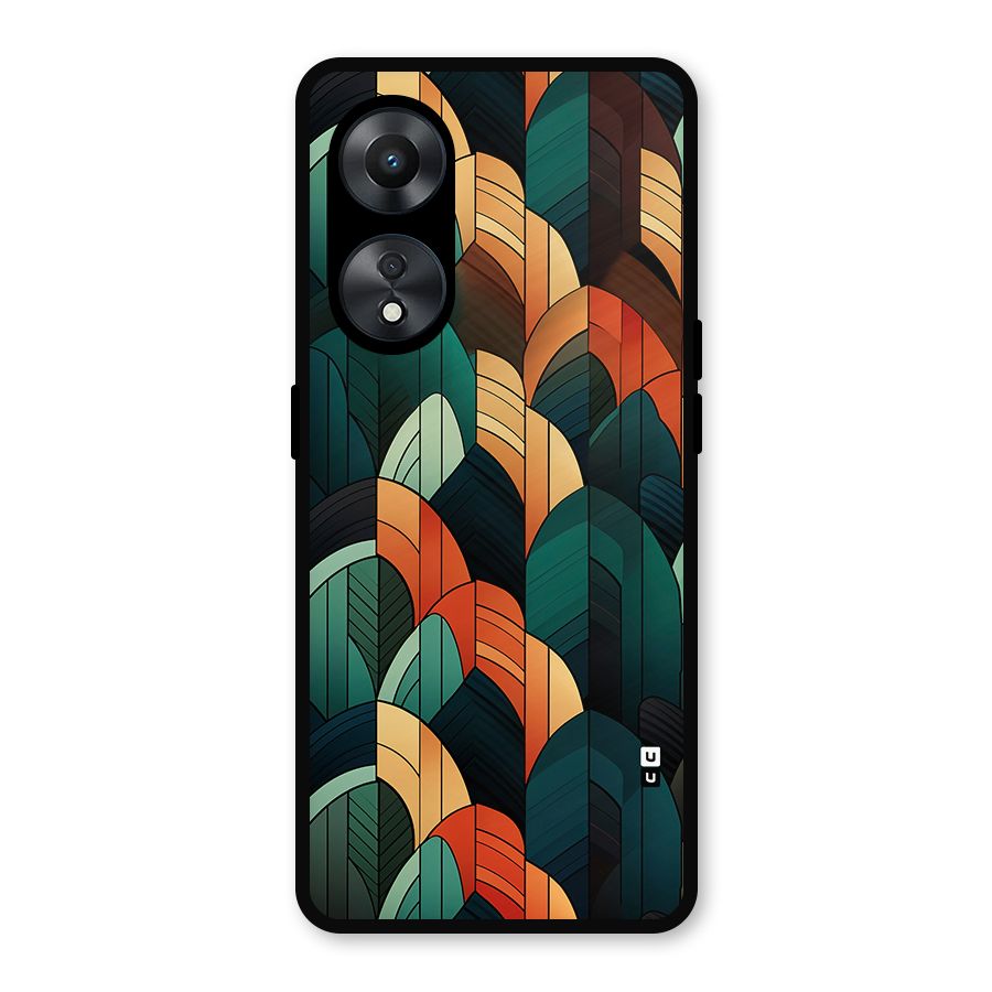 Abstract Seamless Pattern Metal Back Case for Oppo A78