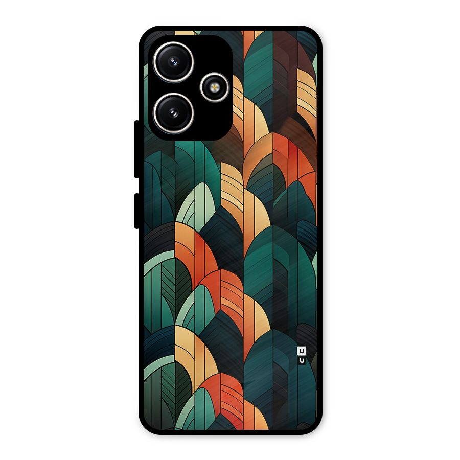 Abstract Seamless Pattern Metal Back Case for Poco M6 Pro