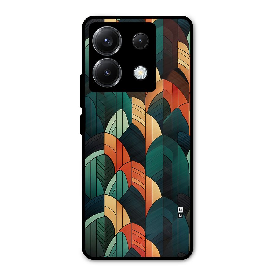 Abstract Seamless Pattern Metal Back Case for Poco X6