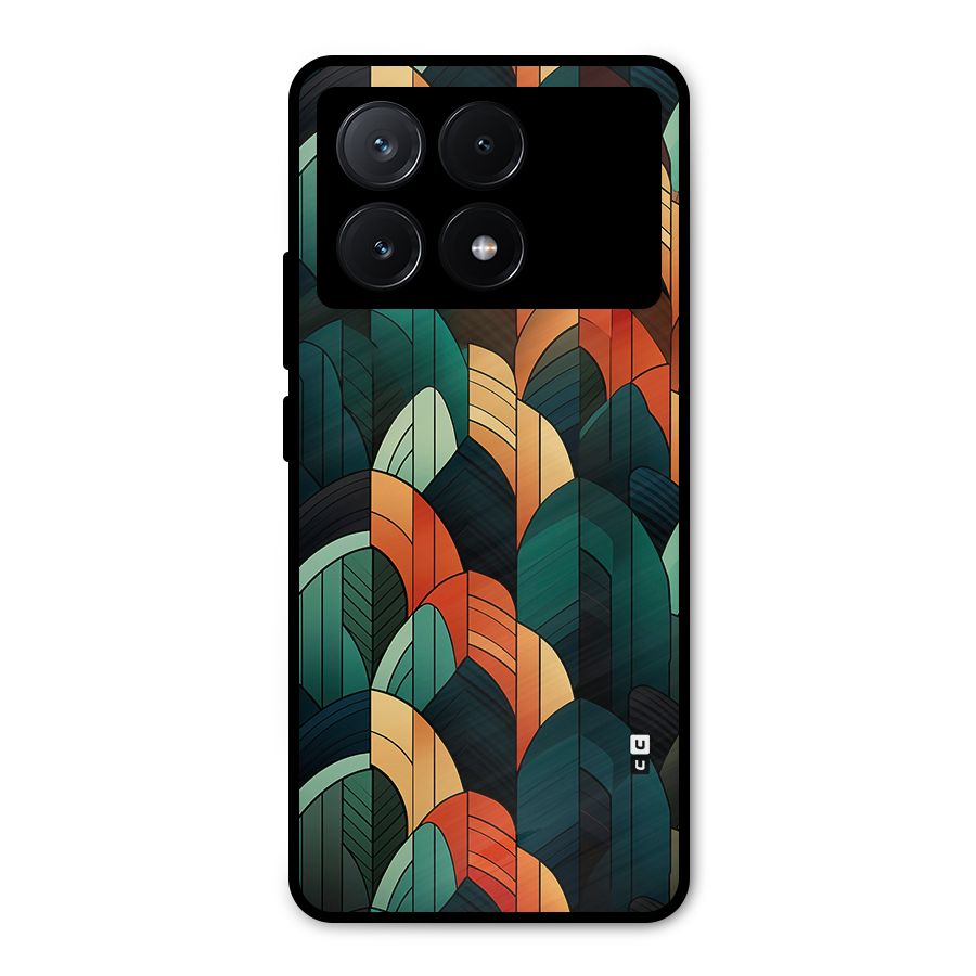 Abstract Seamless Pattern Metal Back Case for Poco X6 Pro