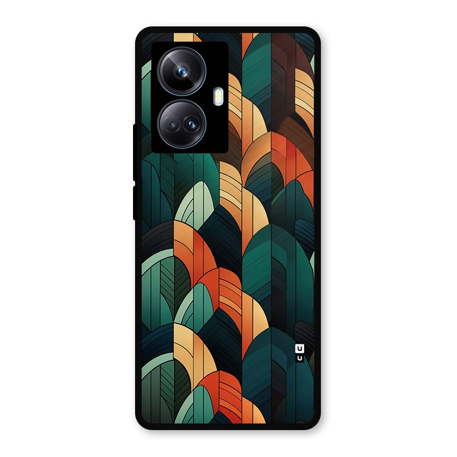 Abstract Seamless Pattern Metal Back Case for Realme 10 Pro Plus