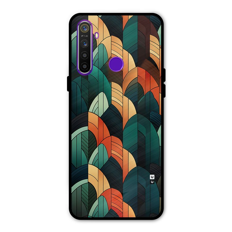 Abstract Seamless Pattern Metal Back Case for Realme 5