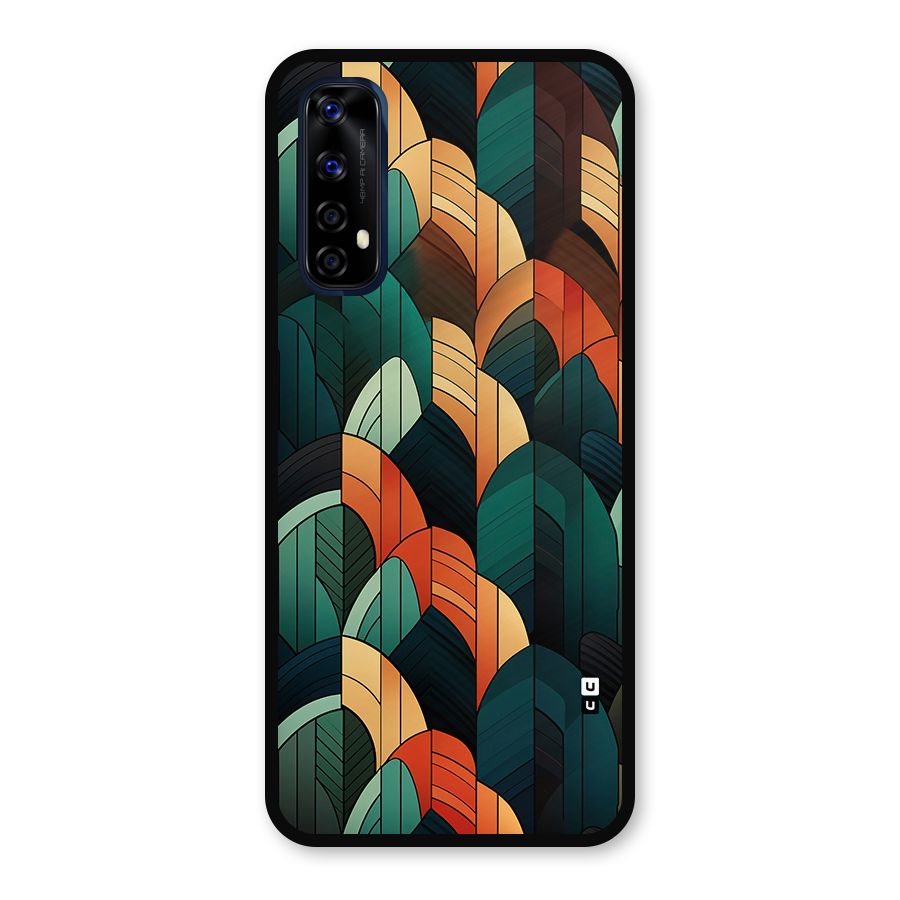 Abstract Seamless Pattern Metal Back Case for Realme 7
